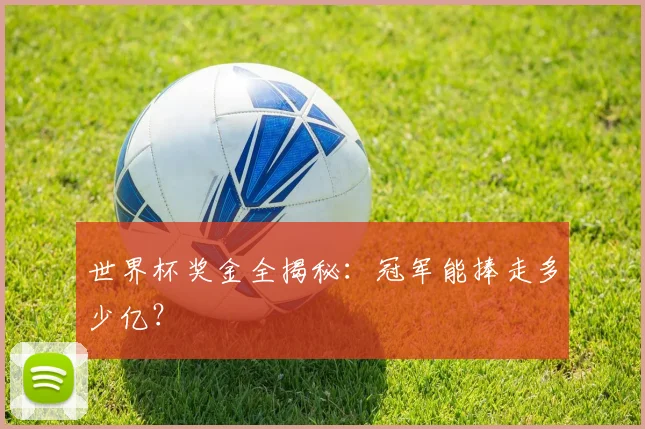 世界杯奖金全揭秘:冠军能捧走多少亿?
